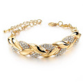 Goldenes Blattarmband, Diamant, Mode -Nobelschmuck, Anhänger, Schmuck